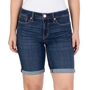 Seven7 Sunset Bermuda Torino Blue Denim Shorts size 14